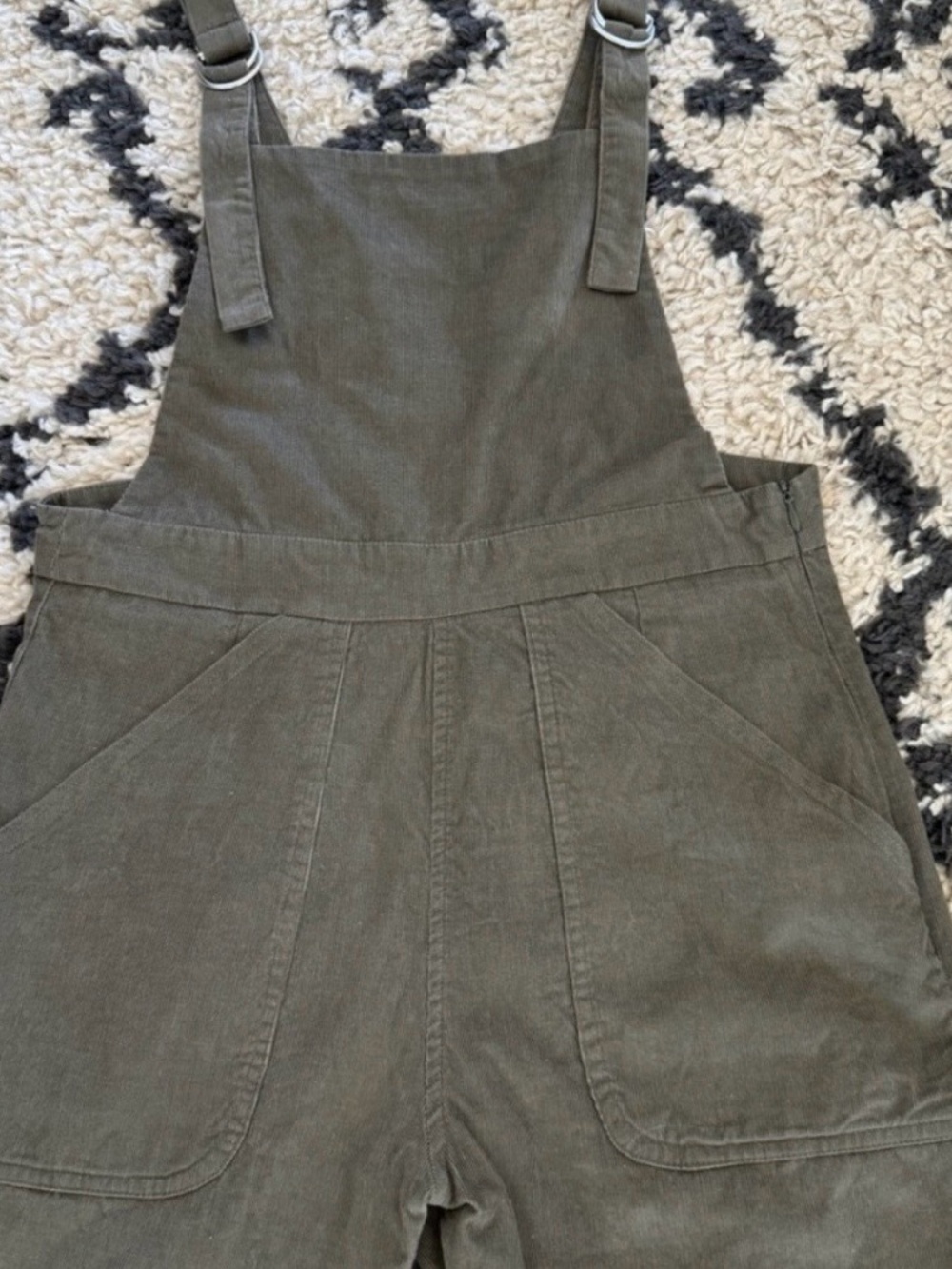 Loup Olive Green Corduroy Overalls